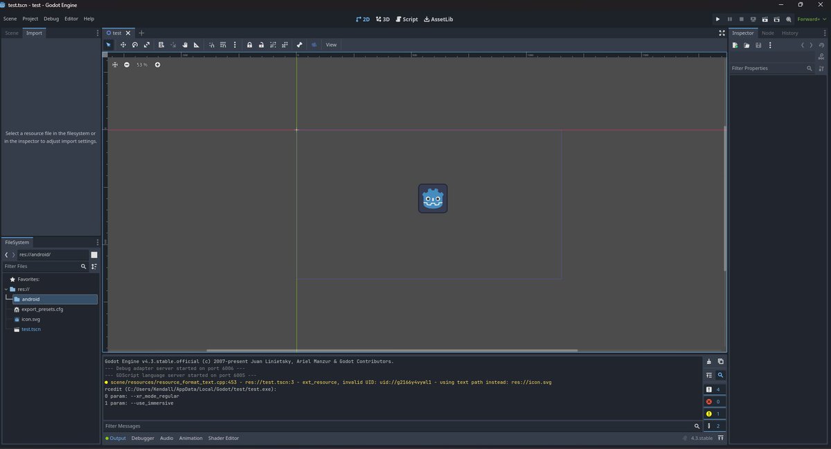 ArmanKendall's tweet photo. made some build tests over the weekend. I exported blank template of GODOT 4.3 and my previous GMS2 project. the results are shocking https://t.co/c9tkFJeKNN