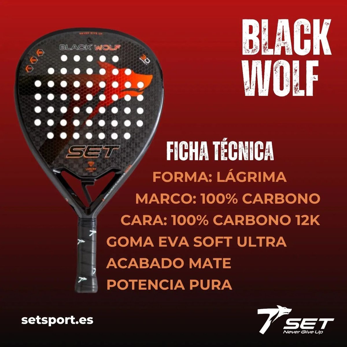 🖤❤️ DESCUBRE #BlackWolf🎾 ❤️🖤

🔝Es ideal para jugadores de nivel avanzado y profesionales que buscan gran potencia en todos sus golpes.

🙌🏻 ¿A qué esperas? ¡Hazte con ella en setsport.es!

#SETsport #SET #NeverGiveUp #ThePowerOfEnjoy #palasdepadel