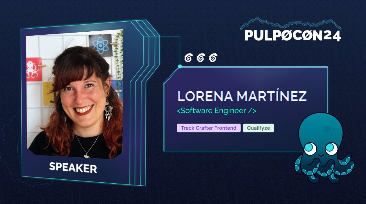 Nuestra nueva speaker, Lorena (<a href="/mm_loree4/">MMLORENA</a>) nació para esto. Aunque esta periodista fijó su vista inicialmente en los viajes, acabó descubriendo que el viaje más apasionante es el mundo de la programación. Y damos gracias porque menuda speaker habría perdido la #pulpoCon24 👇(1/3)