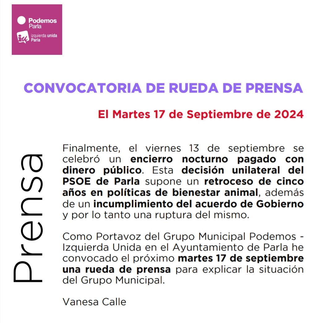 Podemos - Izquierda Unida #Parla tweet media