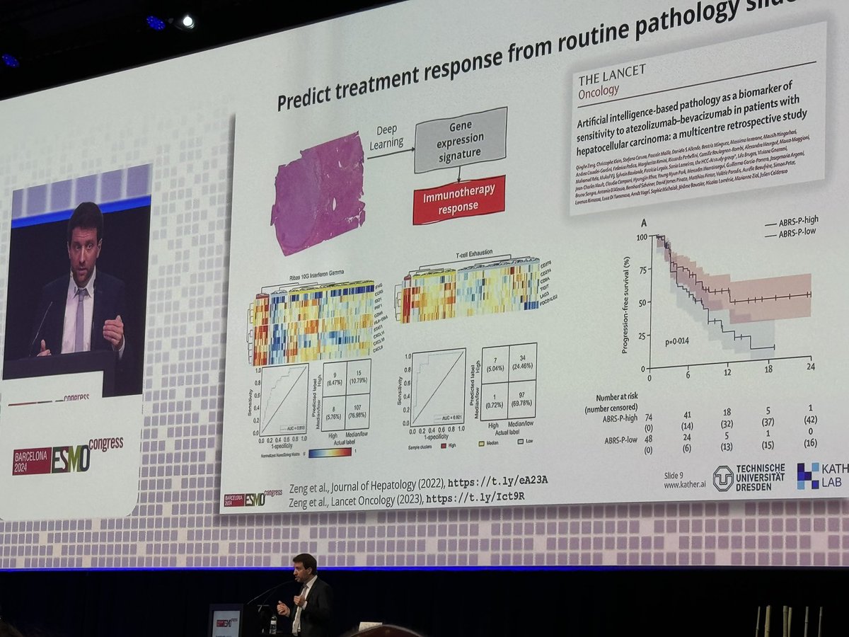 AI session packed at #ESMO2024 pathology and radiology the start.