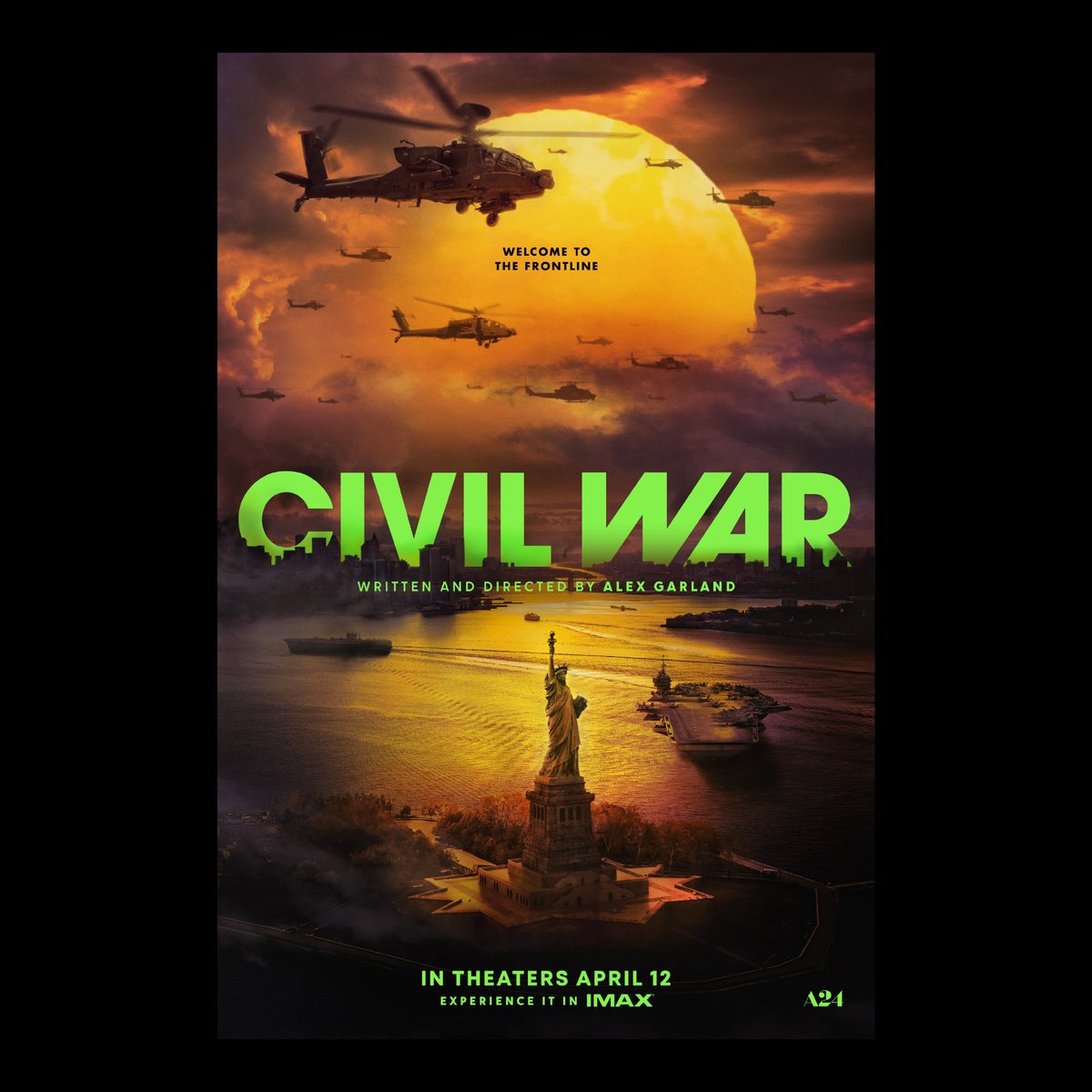 This is upsetting. @a24 did a great job with the Civil War movie branding using Avant Garde for the logo treatment, and even incorporated Lubalin's beautiful stylistic alternates. But why stop at the 'A' when they could have gone all the way in with the 'W' too? 😩