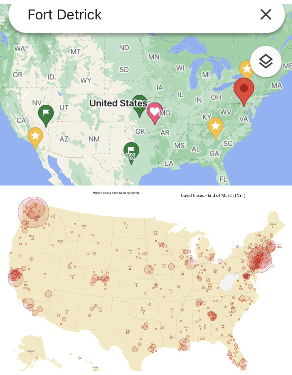 KristinaDawn7's tweet photo. @HugoVale_ @clownworld #TypeA 🦠 was released from #FortDetrick first to study if it worked.
It did. So then:
Type B = China
Type C = near Europe
🇺🇸 has a long, horrible history of biowarfare operations (inc #Amerithrax, AIDS)
Cheap + lucrative + plausible deniability 🤑
🧵https://t.co/KNxJ63Kq6z https://t.co/Tt6ZlpBXMH