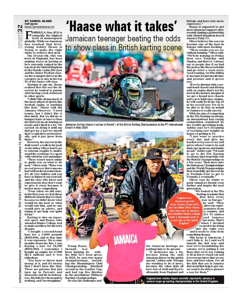 JamaicaPattyCo. (@jamaicapattyco) on Twitter photo Check out the incredible story of Ashley Hearse in the <a href="/JamaicaObserver/">Jamaica Observer</a>. We’re with you all the way 🏎️🇯🇲 thanks to <a href="/StyleONMW/">Novia McDonald-Whyte</a> 🙌🏾
jamaicaobserver.com/2024/09/13/haa… Check out the incredible story of Ashley Hearse in the <a href="/JamaicaObserver/">Jamaica Observer</a>. We’re with you all the way 🏎️🇯🇲 thanks to <a href="/StyleONMW/">Novia McDonald-Whyte</a> 🙌🏾
jamaicaobserver.com/2024/09/13/haa…