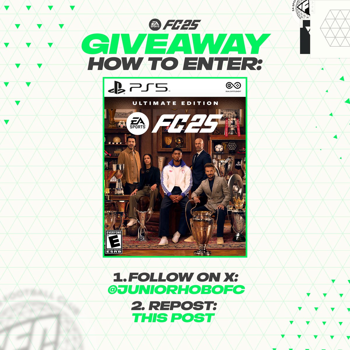 JuniorHobo (@juniorhobofc) on Twitter photo ๐จFC25 ULTIMATE EDITION GIVEAWAY๐จ
How to enter ๐
-๐RT This Post
-โ
Follow <a href="/JuniorHoboFC/">JuniorHobo</a>
-๐ฌComment Which Platform
#FC25 | #EAFC25 ๐จFC25 ULTIMATE EDITION GIVEAWAY๐จ
How to enter ๐
-๐RT This Post
-โ
Follow <a href="/JuniorHoboFC/">JuniorHobo</a>
-๐ฌComment Which Platform
#FC25 | #EAFC25