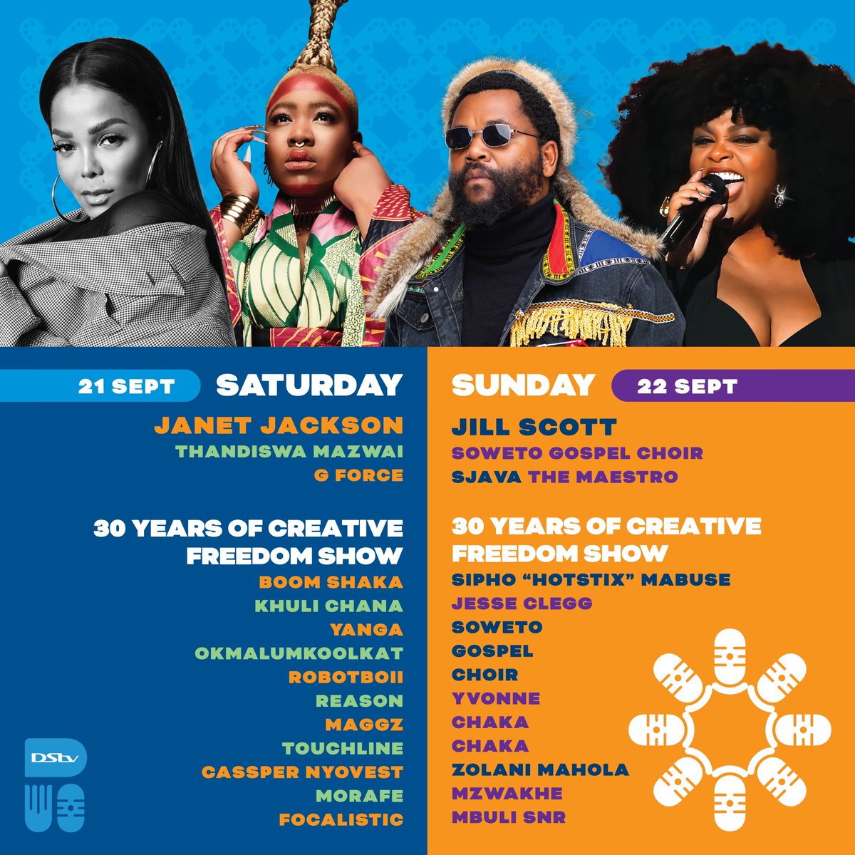 947's tweet image. There&apos;s only one way to celebrate &apos;30 Years of Creative Freedom&apos;...
Through the power of music &amp;amp; food.

@DeliciousFestSA is back.

🗓️21 - 22 September
📍Kyalami Grand Prix Circuit

Secure your tickets at ticketmaster.com

#DStvDeliciousFestival2024