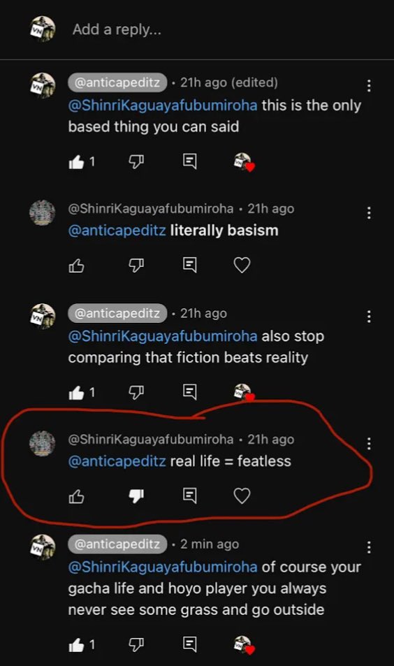 fickcuh's tweet photo. and i'm not bullying them i'm just debunking what they say so plese unstrike my video https://t.co/P7uI29KUd8