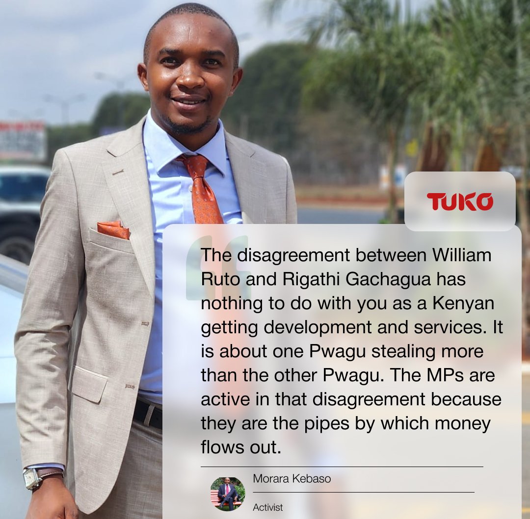 Say no to side shows 

Aoko IQ of 70 Githurai Osama