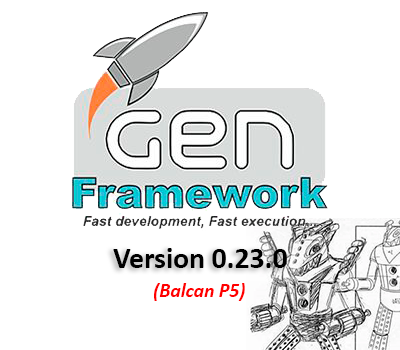 GENFramework's tweet photo. New version of GEN FrameworkWork is available: 0.23.0 (codename Balcan P5).

In this version, corrections have basically been included: https://t.co/sfd54qrzr6