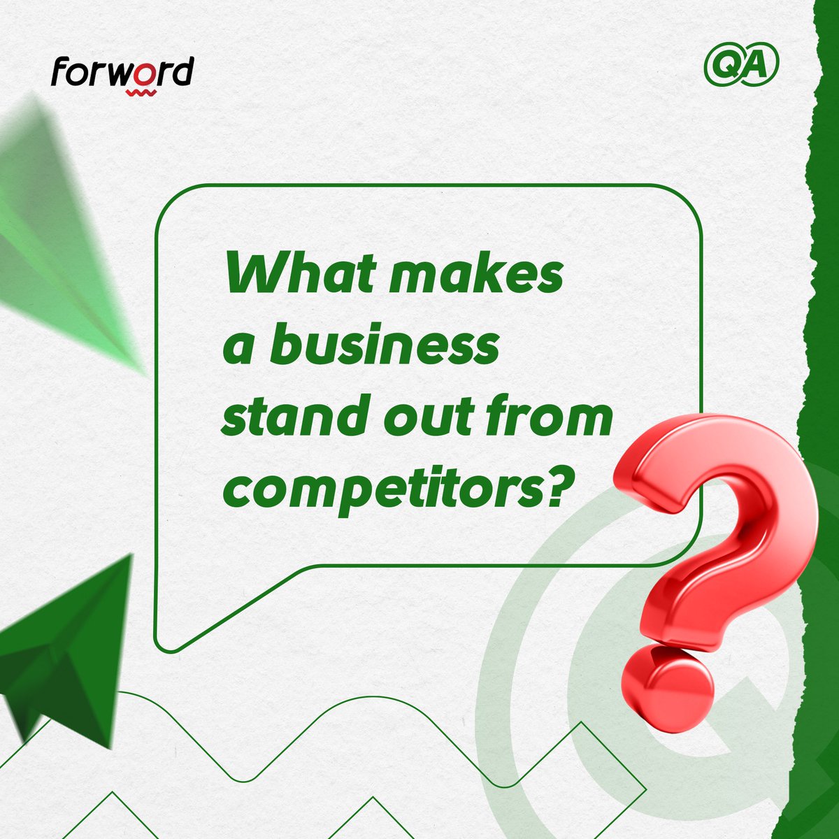 forwordlb's tweet image. What makes your business stand out from competitors?

#forword #businessowner #business