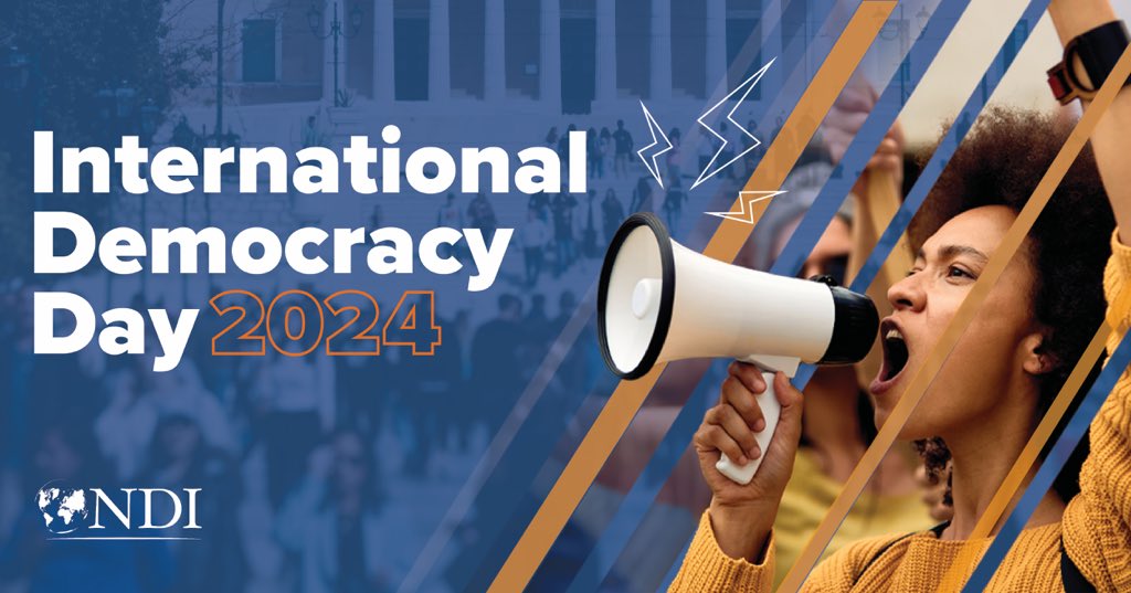 For <a href="/NDI/">National Democratic Institute</a> this is a day to celebrate our mission and strengthen the democratic solidarity that keeps us and our partners standing tall even in tough times.#InternationalDayOfDemocracy #democracy