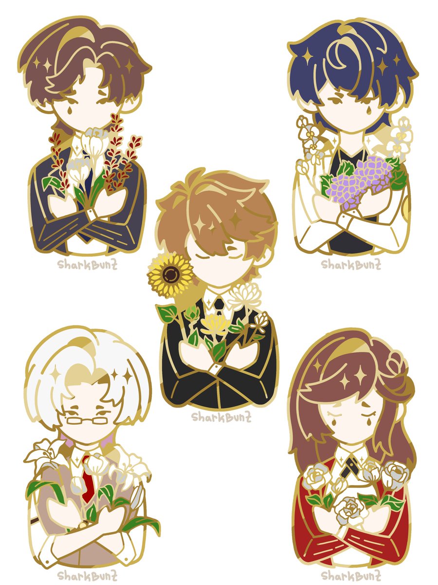 SharkBunZ's tweet image. Everyone have hidden details that tells a story(?) and their emotions, i hope you can found them!

#TearsOfThemis #Artem #Marius #Luke #Vyn #Rosa