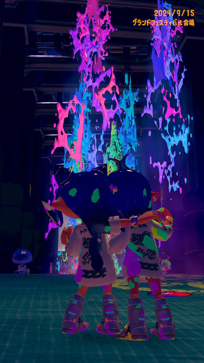 K9Yeo's tweet photo. #グランドフェスティバル 
 #スプラトゥーン3 
グランドフェスめっっちゃ楽しかった！
333倍も勝てたし、ホラガイ沢山貰った！
りーすとお立ち台たったり
一緒にインクシャワー浴びたり
本当に思い出にのこるフェスだった♡
現在チームの皆ありがとうね🙌🙌💕 https://t.co/0bLtRS6okh
