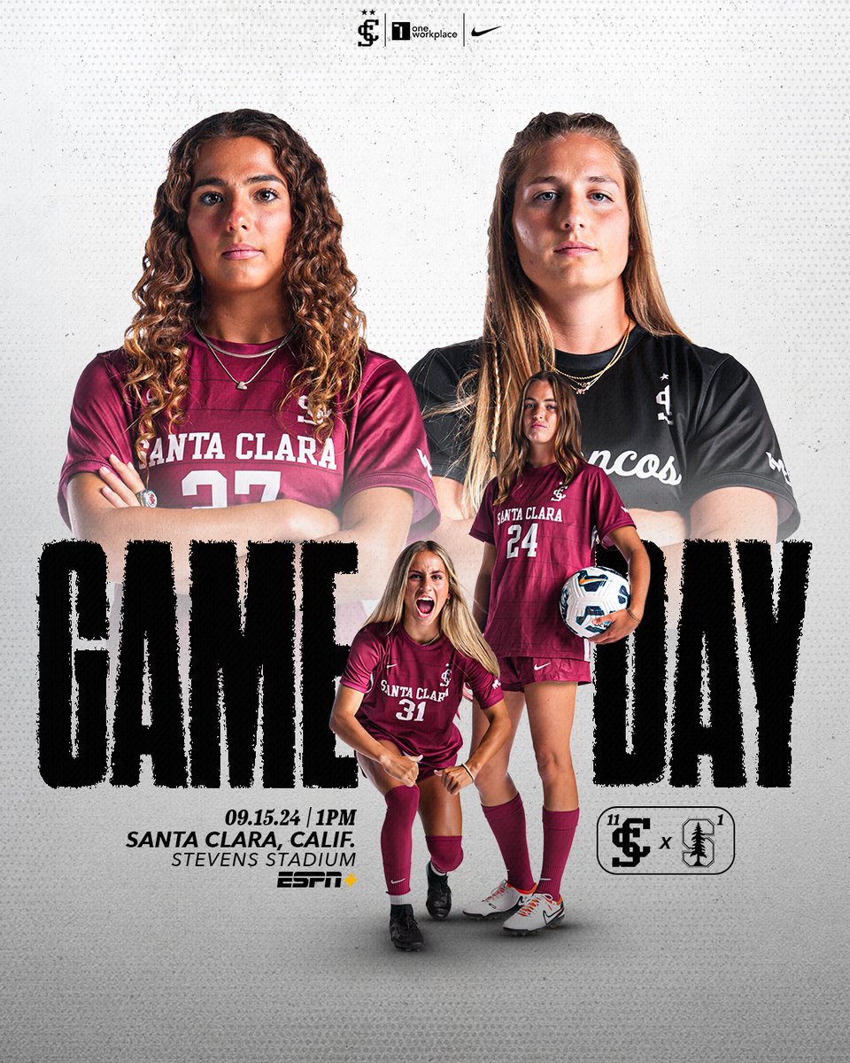GAMEDAY in the bay

⏰1:00 PM
📺 ESPN+
📍Santa Clara, CA

Streaming info, game preview, and more⬇️ 
linktr.ee/santaclarawsoc

#StampedeTogether