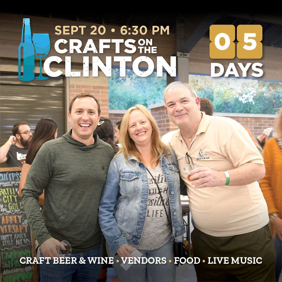 Join CRWC and <a href="/sterlingheights/">Sterling Heights</a> for Crafts on the Clinton! Crafts on the Clinton will be held on September 20 at Dodge Park in Sterling Heights and features craft beer and wine, live music, and food trucks. 

Register now at crwc.org/crafts.