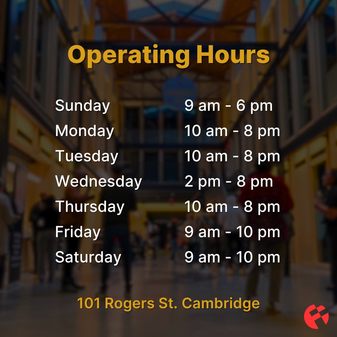 FoundryCamb's tweet photo. Take a look at our new hours! You can now visit us on Sundays, hang out a little later on our busiest nights, and work longer in the maker spaces! 🎉⏰ https://t.co/hK9fi4mM8v