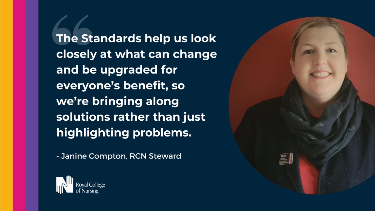 Our Nursing Workforce Standards set out what must happen within workplaces to ensure the delivery of safe and effective patient care.

Join Janine and become a Standards Champion in your workplace. #SafeStaffingSavesLives

Find out more ➡️ bit.ly/3xKNT3C