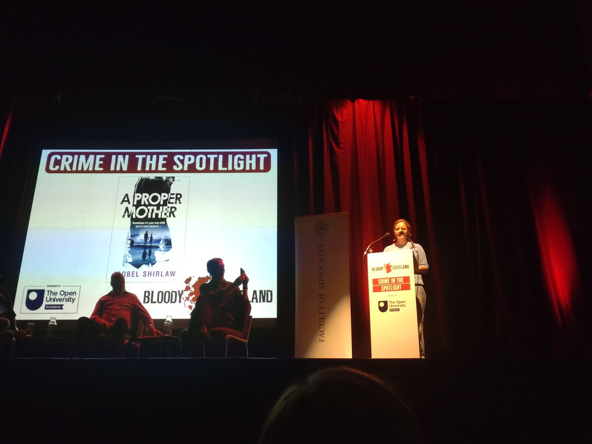 scarletrix's tweet photo. Friday afternoon at @BloodyScotland was @CraigRobertson_ and Chris Hammer - asked by chair @Shotsblog if they missed being in journalism? A chorus of "no!" π
Nice to see both authors taking a photo of their spotlighter, Isobel Shirlaw, definitely an author to watch #CrimeFiction https://t.co/U4iuKmKwTa