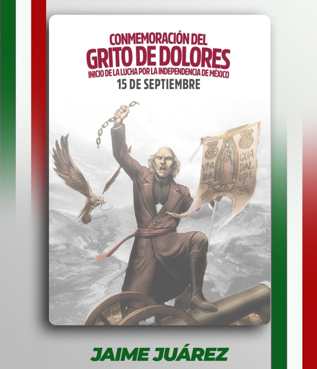 🔔 El grito de Independencia es un evento histórico y uno de los más importantes de nuestro país, pues marcó el inicio de la lucha por la independencia de México. 🇲🇽

¡Celebra hoy el orgullo de ser mexicano! 

#15DeSeptiembre #diadelaindependencia #IndependenciaDeMéxico