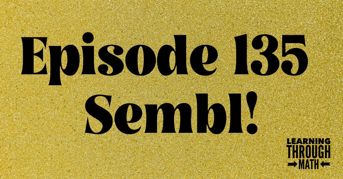 LearningThroughMath (@lauraandkarina) on Twitter photo Sembl! If you’ve never heard of it, you’re missing out. Big thanks to <a href="/MrJames_MH/">James Myklebust-Hampshire</a> this was so fun!
Shoutouts:
<a href="/pgliljedahl/">Peter Liljedahl</a>
<a href="/pwharris/">Pam Harris</a>
<a href="/kimmontague/">Kim Montague</a>
<a href="/SteveWyborney/">Steve Wyborney</a>
<a href="/robertkaplinsky/">Robert Kaplinsky</a>
<a href="/gfletchy/">Graham Fletcher</a>
<a href="/BerkeleyEverett/">Berkeley Everett</a>
<a href="/MathsCirclesOz/">Michaela Epstein</a>
<a href="/mic_epstein/">Michaela Epstein</a>
<a href="/MsCastillosMath/">Catherine Castillo</a>
<a href="/fawnpnguyen/">Fawn Nguyen</a>
<a href="/HenaineSamia/">Samia Henaine</a> Sembl! If you’ve never heard of it, you’re missing out. Big thanks to <a href="/MrJames_MH/">James Myklebust-Hampshire</a> this was so fun!
Shoutouts:
<a href="/pgliljedahl/">Peter Liljedahl</a>
<a href="/pwharris/">Pam Harris</a>
<a href="/kimmontague/">Kim Montague</a>
<a href="/SteveWyborney/">Steve Wyborney</a>
<a href="/robertkaplinsky/">Robert Kaplinsky</a>
<a href="/gfletchy/">Graham Fletcher</a>
<a href="/BerkeleyEverett/">Berkeley Everett</a>
<a href="/MathsCirclesOz/">Michaela Epstein</a>
<a href="/mic_epstein/">Michaela Epstein</a>
<a href="/MsCastillosMath/">Catherine Castillo</a>
<a href="/fawnpnguyen/">Fawn Nguyen</a>
<a href="/HenaineSamia/">Samia Henaine</a>
