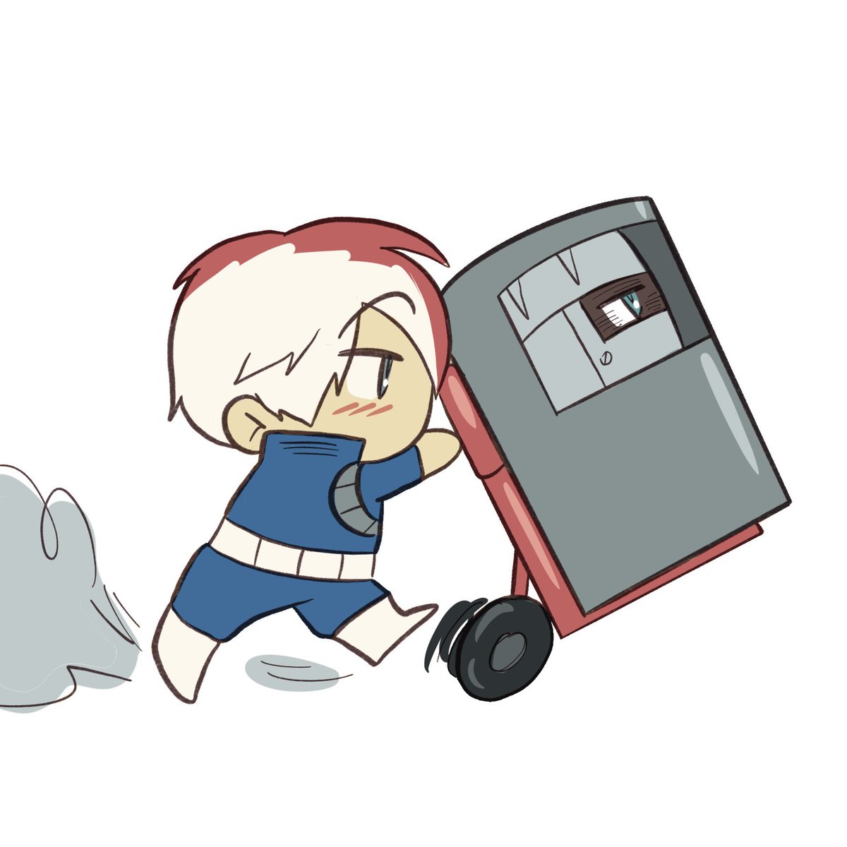 No no it’s ok Shouto takes him out for walks