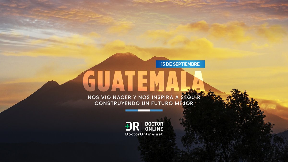 marcelroehrs's tweet photo. Celebramos la independencia cuidando tu salud, sin importar en donde te encuentres. 🇬🇹 Feliz Independencia de parte de Doctor Online 🇬🇹 https://t.co/bcStpJBiLm