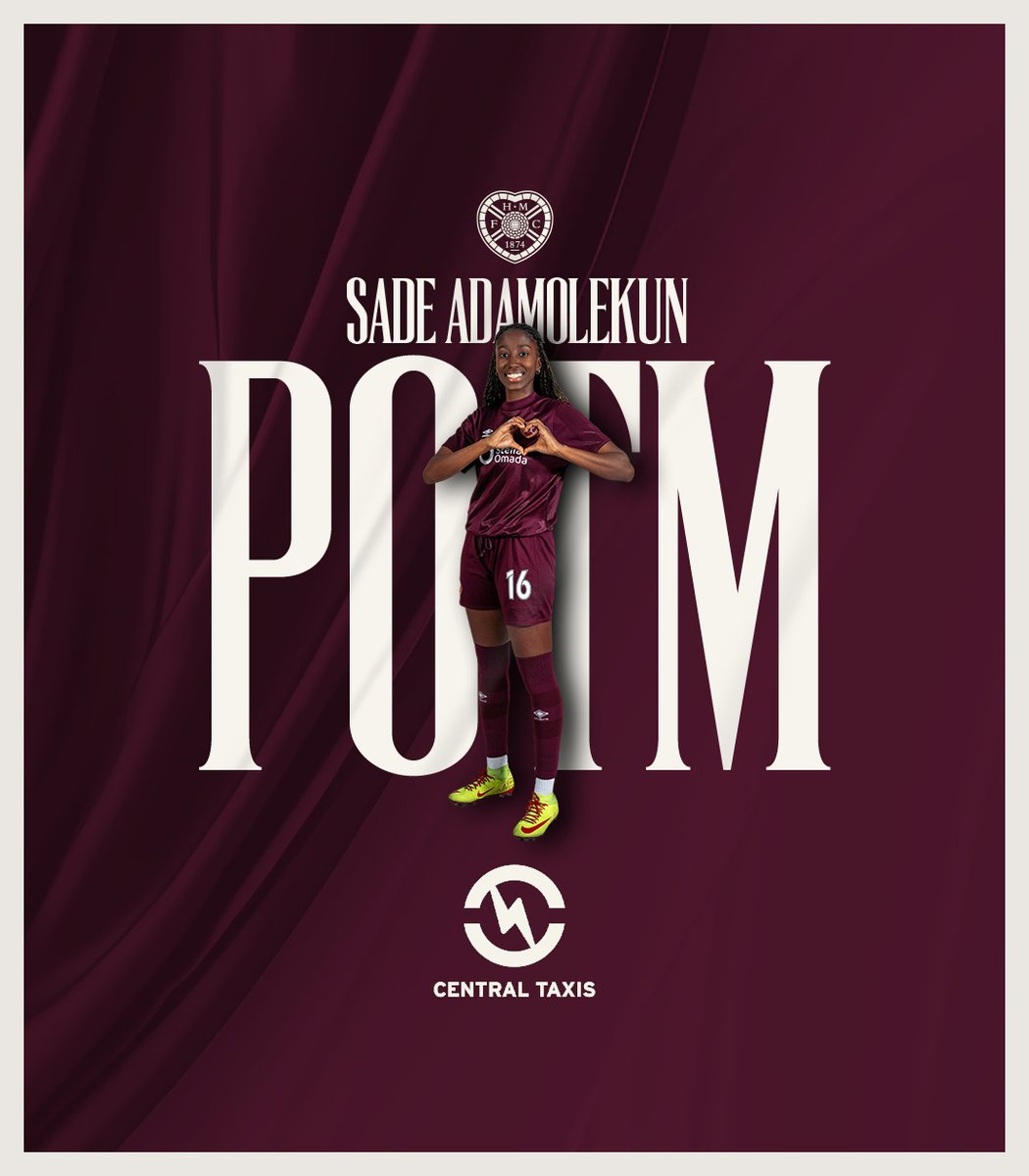 🏆Today's <a href="/CentralTaxisEd/">Central Taxis Edin</a> Player of the Match is Sade Adamolekun! 

👏👏 <a href="/shahday10/">Sade A</a>