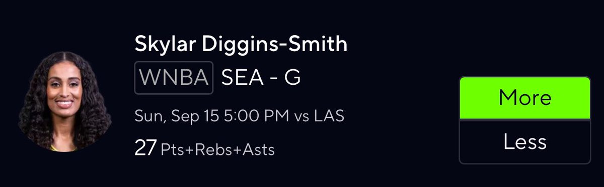 Loyd and Ezi are ruled out 😳

🏀WNBA Play #3
Skylar Diggins-Smith o27 PRA🔥🤝🏽

❤️this post if your ready for play #4 to drop ASAP at 25+❤️⤵️