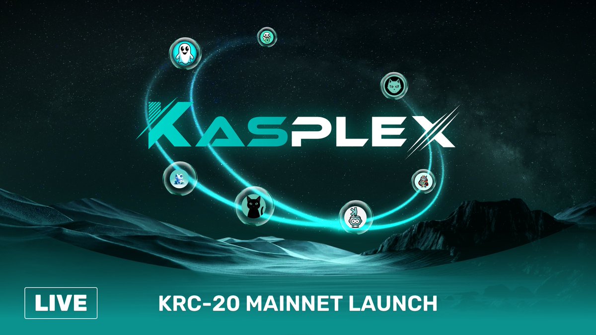 Kasplex #KRC20 on MAINNET has arrived.