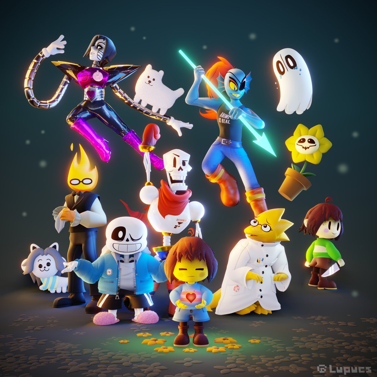 lupucs's tweet photo. A little something for Undertale's 9th anniversary, made with Blender! 🌼
[#b3d #UNDERTALE #Undertale9thAnniversary] https://t.co/YJRfPQibhm