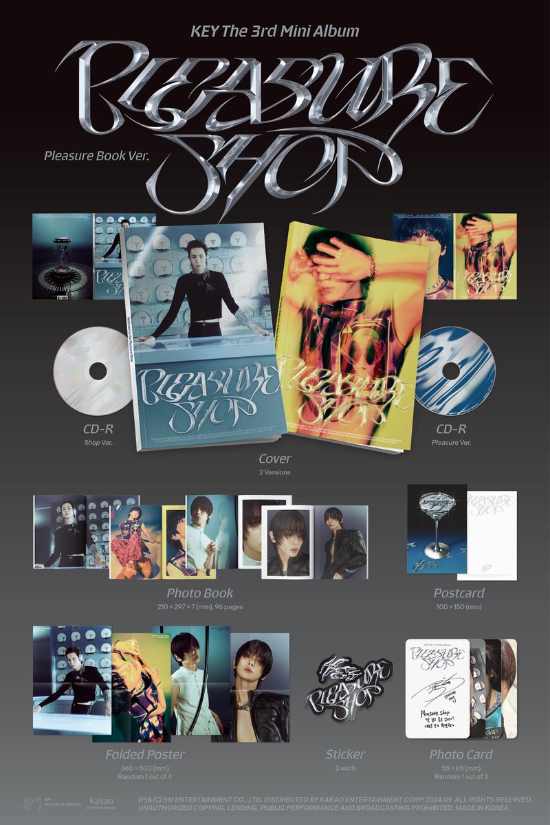 KEY ‘Pleasure Shop’ Album Details (Pleasure Book Ver.)

【Pleasure Shop - The 3rd Mini Album】
➫ 2024.09.23 6PM (KST)

💿Pre-order
key.lnk.to/Pleasure_Shop

#KEY #키
#PleasureShop #KEY_PleasureShop
#SHINee #샤이니