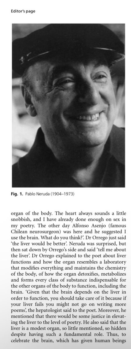 Elliot Tapper (@ebtapper) on Twitter photo “The Liver would be better”
The story behind Neruda’s ode to the liver by <a href="/MarcoArreseMD/">Marco Arrese, MD</a> in <a href="/LiverInt/">Liver International</a>
onlinelibrary.wiley.com/doi/full/10.11… “The Liver would be better”
The story behind Neruda’s ode to the liver by <a href="/MarcoArreseMD/">Marco Arrese, MD</a> in <a href="/LiverInt/">Liver International</a>
onlinelibrary.wiley.com/doi/full/10.11…
