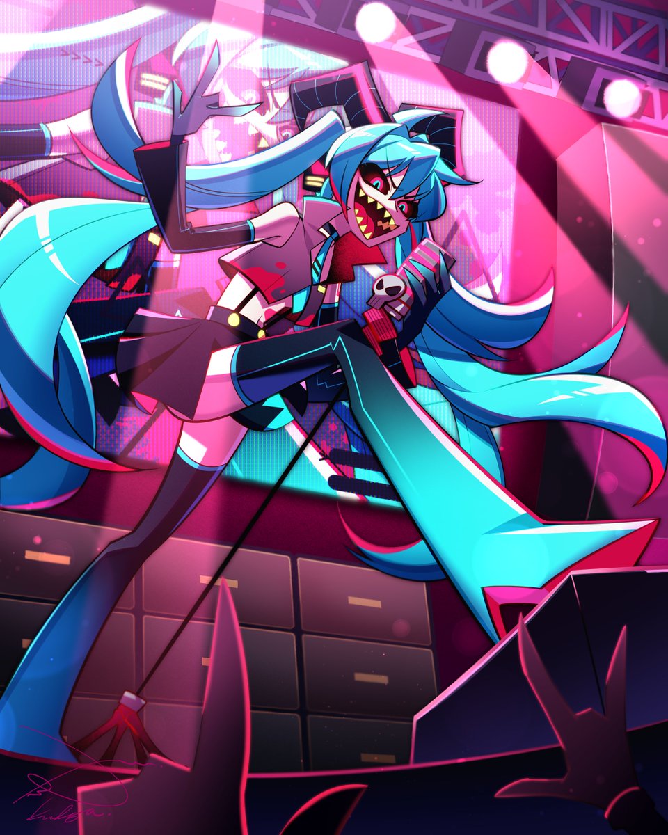 GAKIDYAYO's tweet photo. Hellaverse Miku LIVE!🔥🤟🔥 https://t.co/L6wERWQNXe