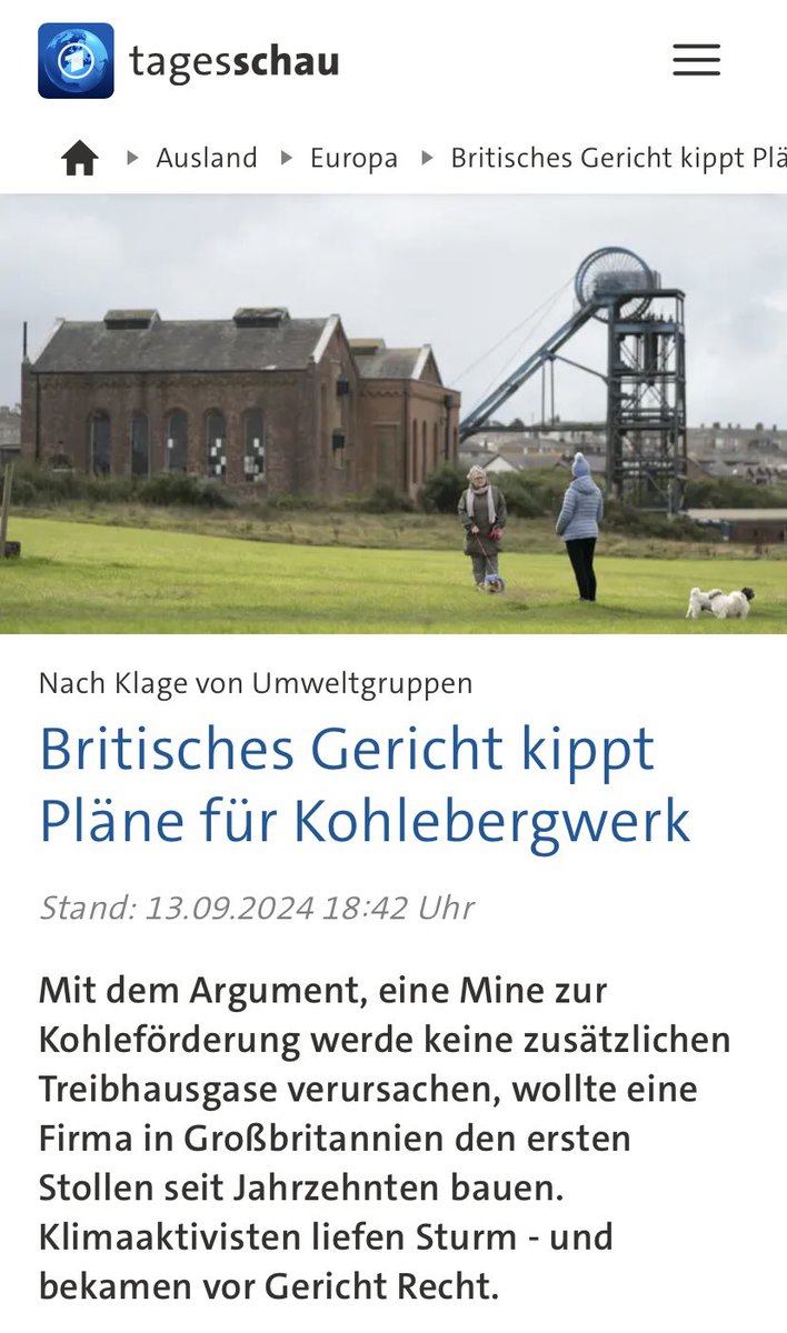 Nach Klage von Umweltgruppen:
Britisches Gericht kippt Pläne für Kohlebergwerk

tagesschau.de/ausland/europa…

#Klimaklage