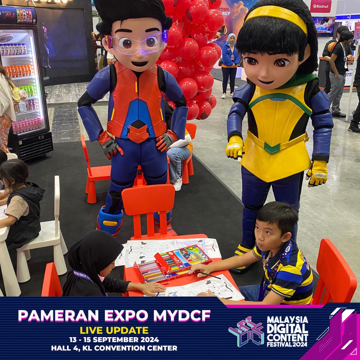 ejen_ali's tweet image. It’s a wrap!
Terima kasih sebab follow Ejen Ali di KLCC Convention Center dari awal sampai akhir.
Harap kita berjumpa lagi di event seterusnya! 🙌
#levelupplay #eatm2 #primeworks #ejenali #mydcf #satriabangkit