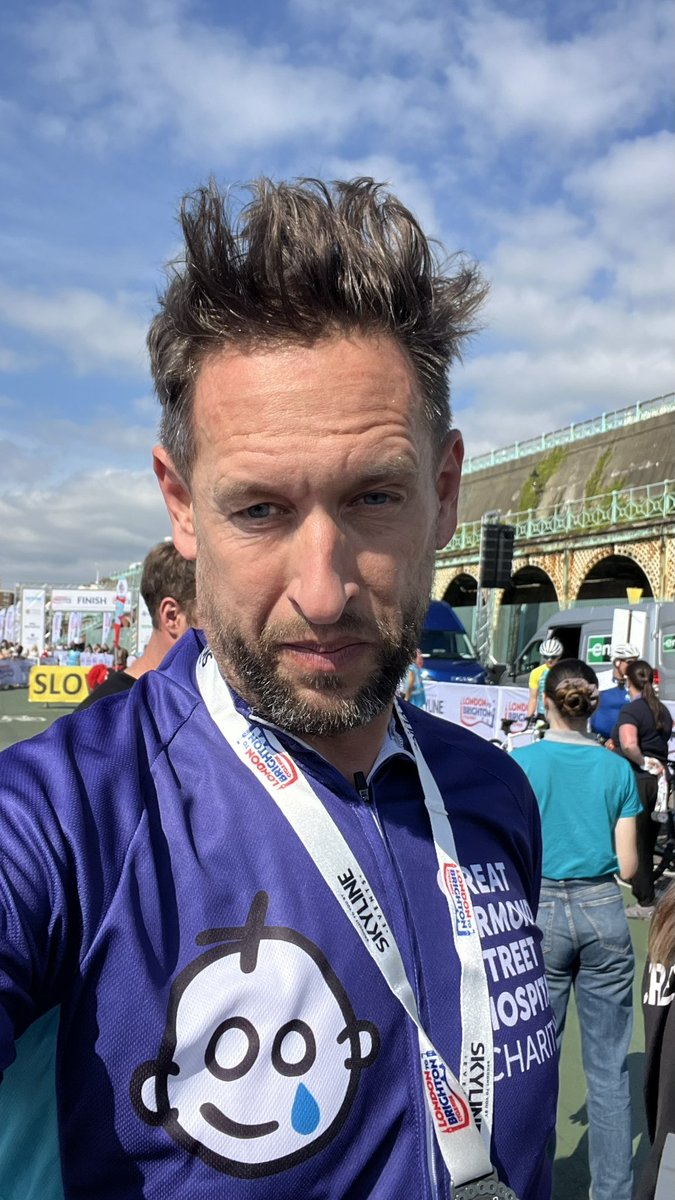 London to brighton today to raise funds for <a href="/GreatOrmondSt/">Great Ormond Street Hospital for Children</a>