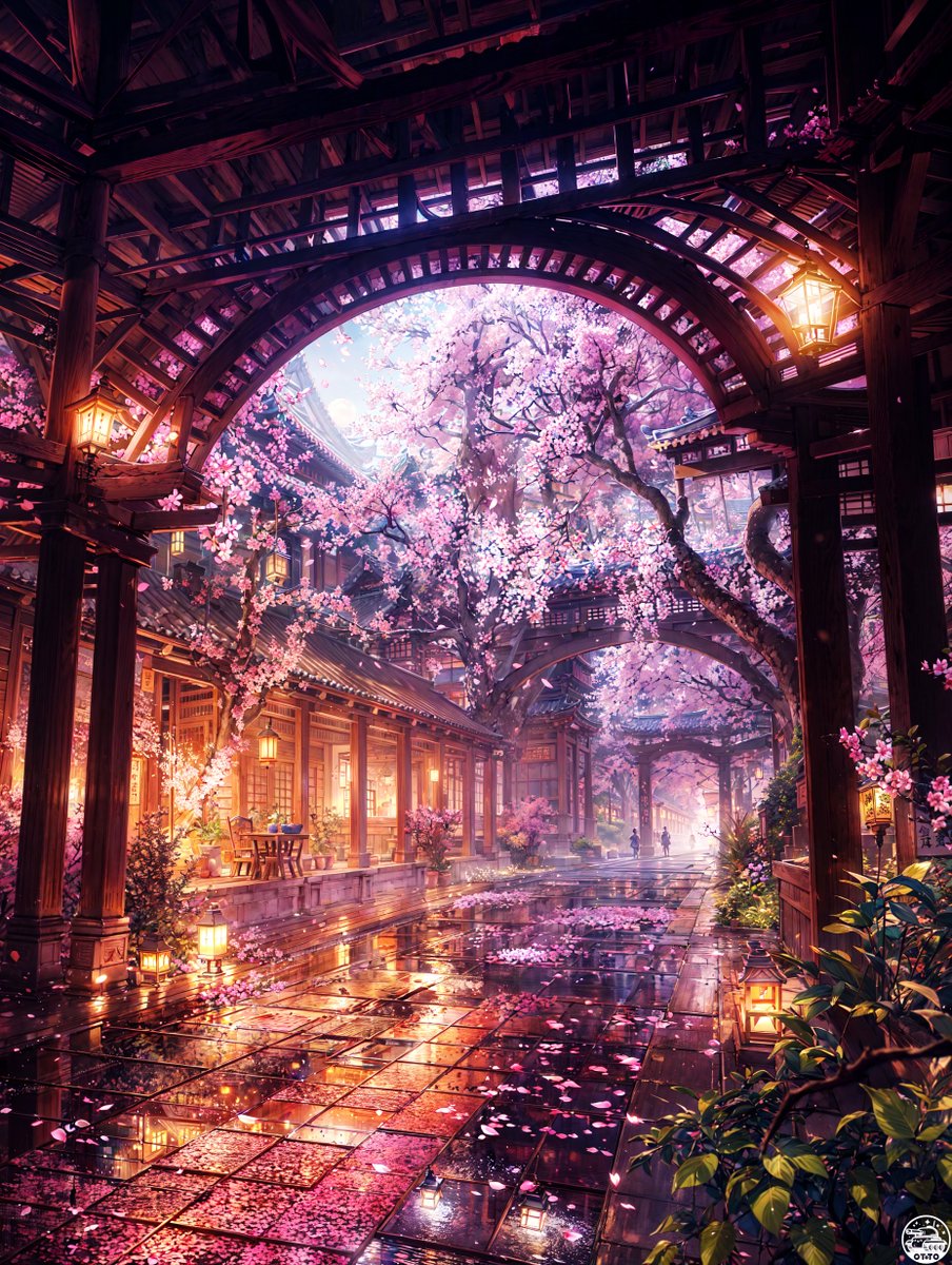 こんばんは
AIは日本風って言うとやたら桜描きたがりますね🤣