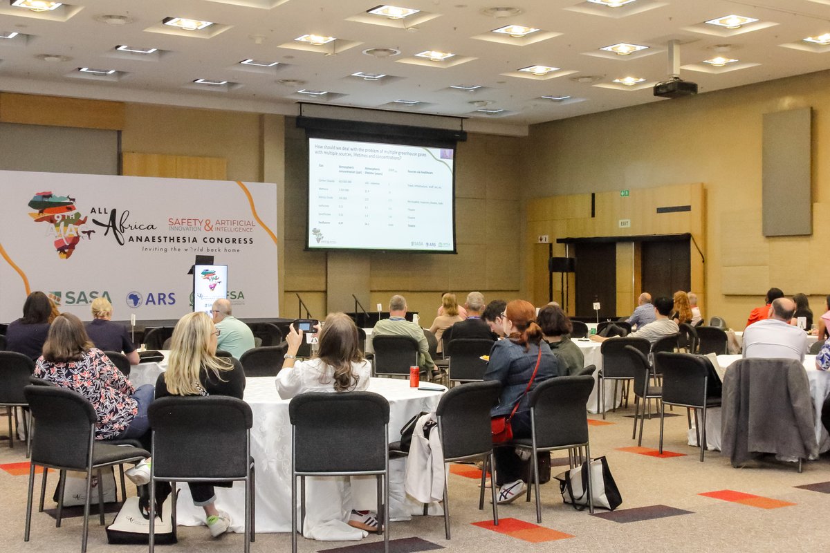 2024AAACongress's tweet image. #sustainability - Renowned climate scientist, Prof Dame Julia Slingo (presenting remotely) on whether volatile anaesthetic agents really have climate impact - the shocking take home message? They likely do NOT. #challengingperceptions #AAAC2024 #anesthesia #anaesthesia