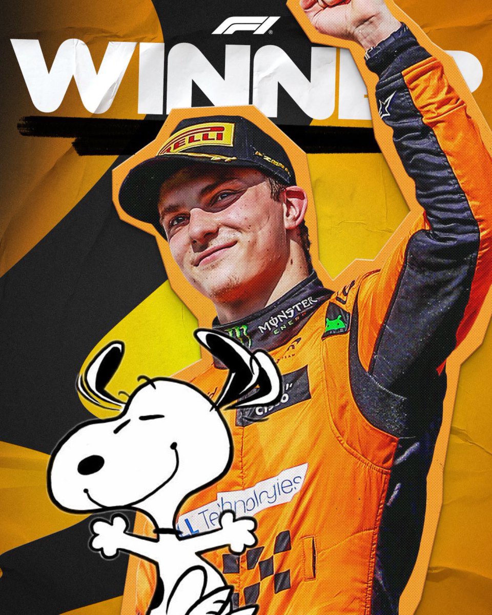 DailySnoopys's tweet image. snoopy and his best friend, 2 time race winner, oscar piastri!