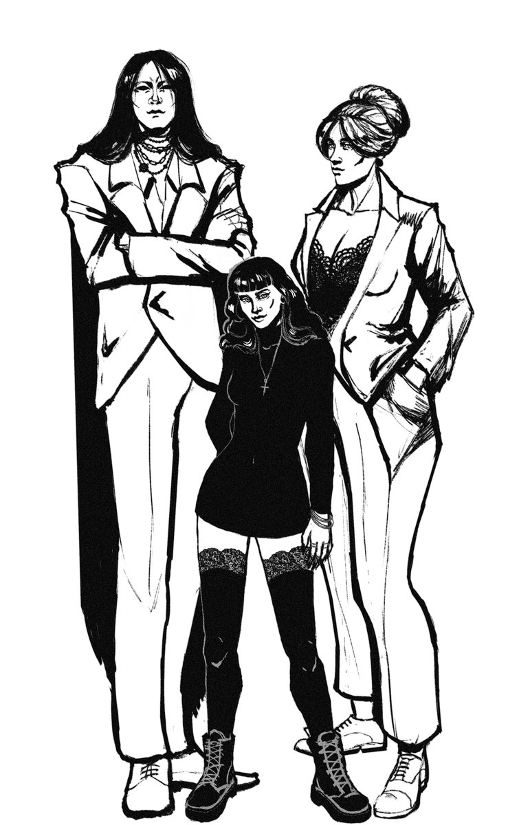 snjorvasaris's tweet image. #kyasid #lasombra #salubri 
smol pic from game. two elder and neonate