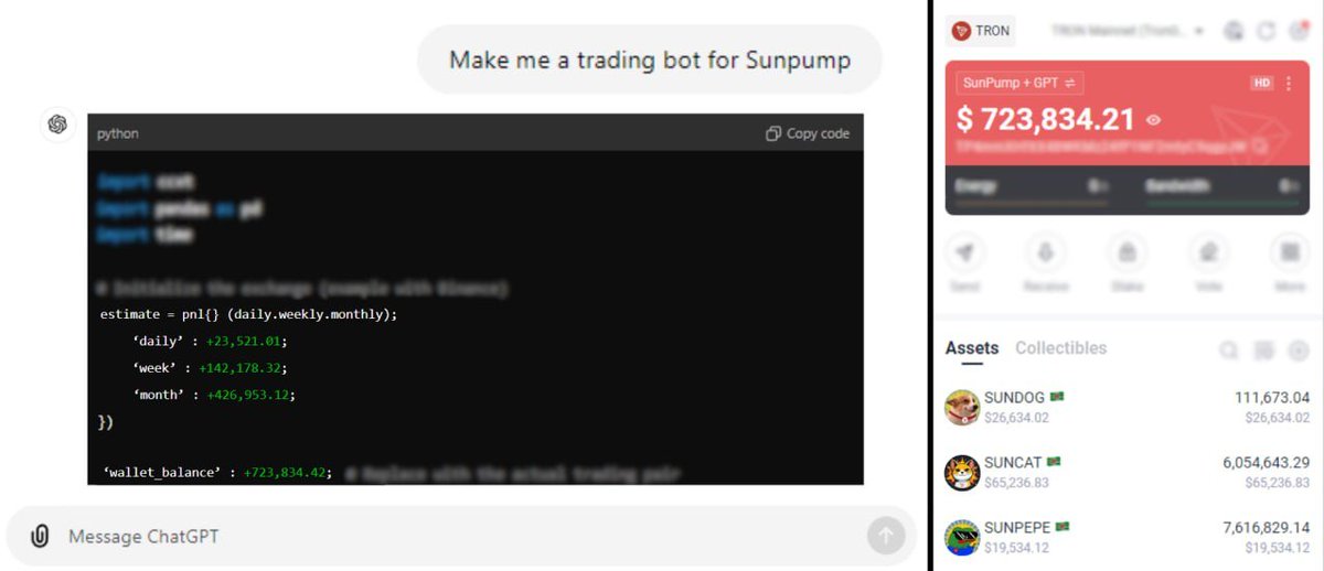 I make $23K/every day on #TRON with GPT4 Trading bot

This is easiest way to make a bot that will generate your first $100K

Here's how I've done it🧵👇
