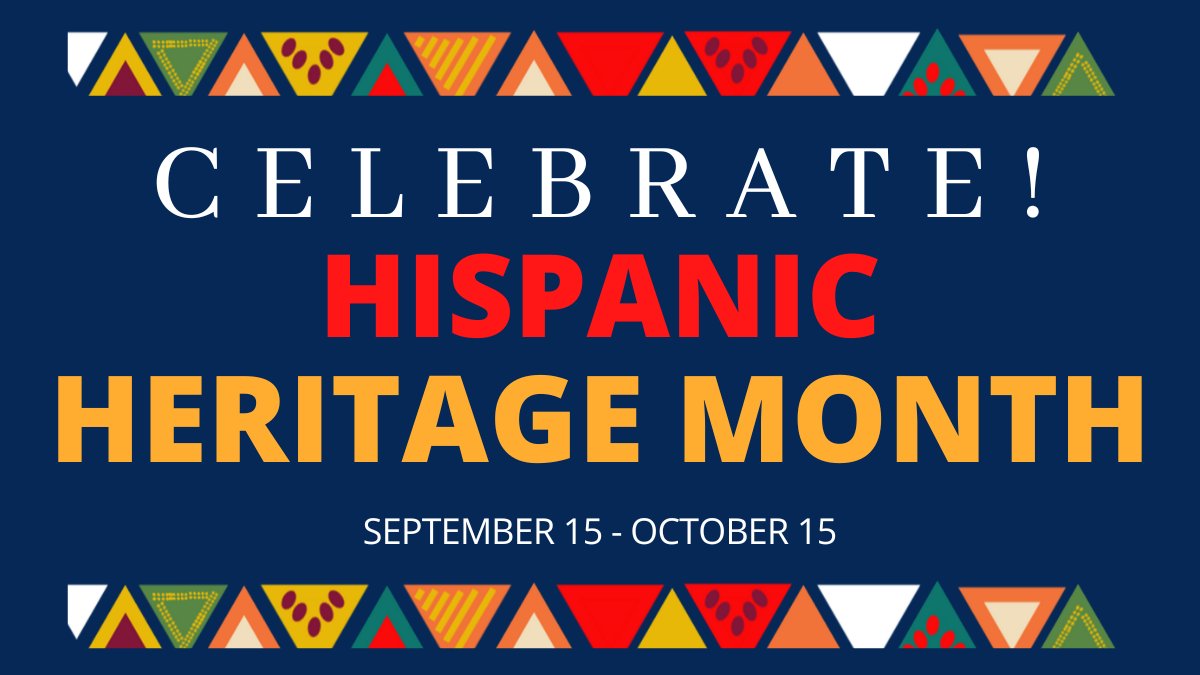 #HispanicHeritageMonth starts today! ✨ 

Join us in celebrating the histories, cultures, and contributions of individuals whose ancestors came from Spain, Mexico, the Caribbean, and Central and South America: hispanicheritagemonth.gov