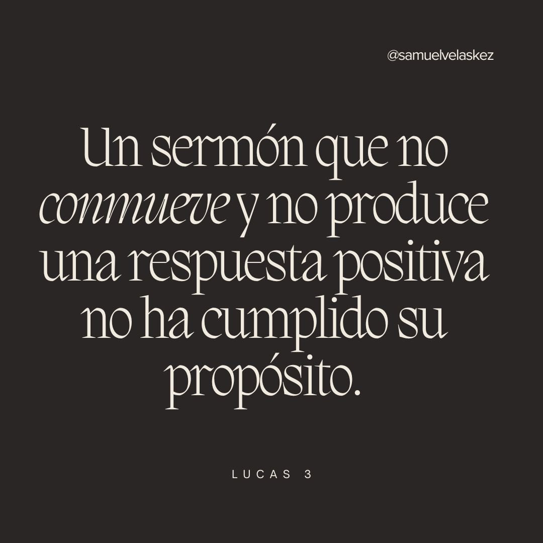 El mensaje de Juan el Bautista en Lucas 3 nos recuerda que un sermón que no conmueve y no produce una respuesta positiva no ha cumplido su propósito. Que nuestras palabras sean siempre un llamado al arrepentimiento y a la transformación. #rpsp