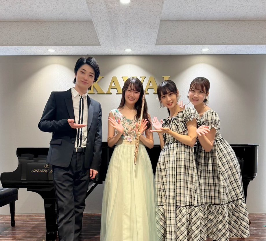 ツアー仙台公演ありがとうございました✨

ピアノは仙台ご出身の小瀧俊治さん、ゲストでmuxioとのコラボも😆🫧ｷｬﾜ音楽療法について、知っていただく機会になれば…嬉しいです！KAWAI仙台の皆様にも大変お世話になりました😭✨

そしてずんだ餅も牛タンも食べれました！
また仙台来たいです〜〜🥰
