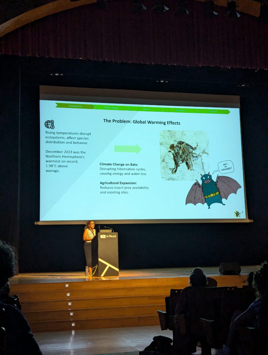 🌍🦇 presenting at the <a href="/ebrs2024/">EBRS2024</a> on how #ClimateChange impacts bats during winter! Let's work together to protect these vital species! 🦇💚 #Bats #WildlifeConservation