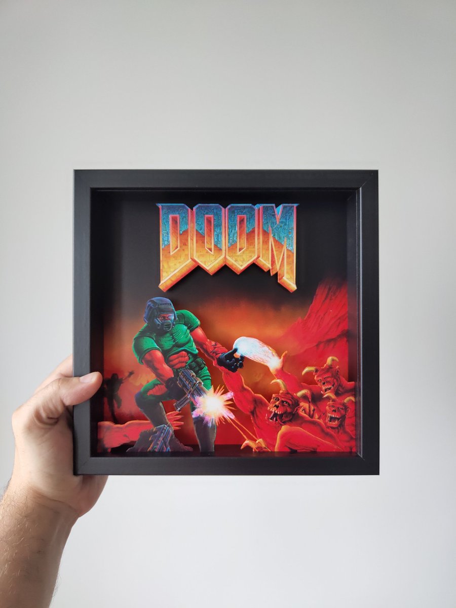 DShadowbox's tweet photo. Doom 3D Model of the Legendary Game Diobox Diorama Shadowbox Best Gift Idea 2023 Wall Decorations #doom #diorama #shadowbox #gift #walldecor https://t.co/ppSmjUMdrd