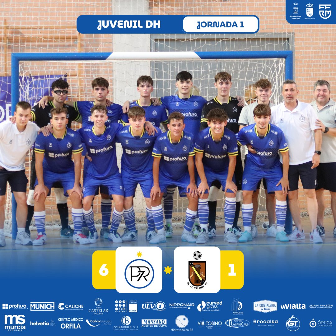 ✅ <a href="/PR7MurciaFS/">PR7 Murcia F.S.</a> 6️⃣ 🆚 1️⃣ <a href="/CDPALMAR_FS/">CD EL PALMAR FS</a> 

⚽ 6' | Lorenzo González
⚽ 8' | Daniel Terron
⚽ 11' | Antonio Toret
⚽⚽ 14' / 40' | Luis Hernández
⚽ 23' | Javier Amor

#SomosCanteraPR7
#LaFamilia 💙