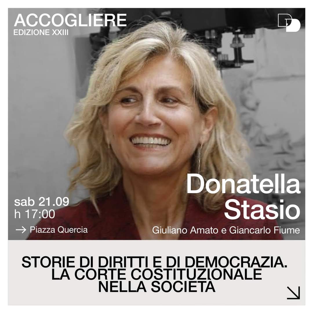 Dialoghi di Trani (@dialoghiditrani) on Twitter photo "Storie di diritti e democrazia" è il titolo del libro <a href="/feltrinellied/">Feltrinelli Editore</a> firmato da Giuliano #Amato e @donatellastasio da cui partiremo per parlare delle trasformazioni e dell'attualità del più importante organo di garanzia costituzionale del Paese <a href="/CorteCost/">Corte Costituzionale</a> <a href="/TgrRaiPuglia/">Tgr Rai Puglia</a> "Storie di diritti e democrazia" è il titolo del libro <a href="/feltrinellied/">Feltrinelli Editore</a> firmato da Giuliano #Amato e @donatellastasio da cui partiremo per parlare delle trasformazioni e dell'attualità del più importante organo di garanzia costituzionale del Paese <a href="/CorteCost/">Corte Costituzionale</a> <a href="/TgrRaiPuglia/">Tgr Rai Puglia</a>