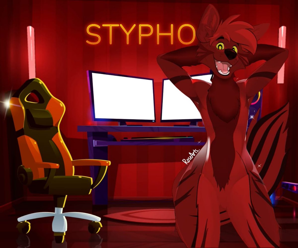 Roselina_Ben's tweet image. UwU.. Done The Coloring Work for a Strypho Dog Portrait! with 2 cool color theme Neon Blue, Purple / Maroon, Red #RoseArts #Strypho #Dog #FurryArt #Furry #furryfandom #Gaming #ThemeArt #ThemeArtwork #2dArt #2dArtist #CommissionedArt #commissionsopen
