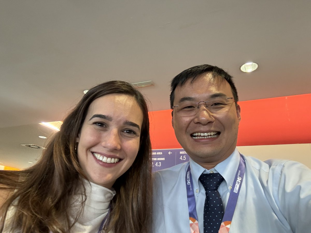 Hongcheng Zhu 祝鸿程 (@drhongchengzhu) on Twitter photo Great catching up SuperStar <a href="/AliceFranzoi/">Franzoi Maria Alice</a> at #ESMO24 It was <a href="/myESMO/">ESMO - Eur. Oncology</a> TRU Visit in Naples in 2018, when we were knocking the door of world of oncology. YOs are encouraged to apply and get benefit from many fellowship opportunities
🔗esmo.org/career-develop… Great catching up SuperStar <a href="/AliceFranzoi/">Franzoi Maria Alice</a> at #ESMO24 It was <a href="/myESMO/">ESMO - Eur. Oncology</a> TRU Visit in Naples in 2018, when we were knocking the door of world of oncology. YOs are encouraged to apply and get benefit from many fellowship opportunities
🔗esmo.org/career-develop…